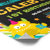 かわいいリトルモンスターズ1st誕生日パーティーへようこそ ポスター (角)