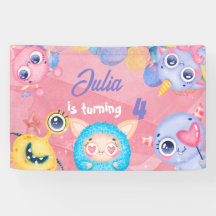 かわいいリトルモンスター子供の誕生日
