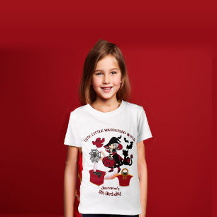 かわいいリトルワンダーウィッチハロウィーン誕生日おもしろい Tシャツ