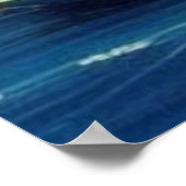 かわいいリトル観光客タウンモダンハーバーファンタジー ポスター (角)