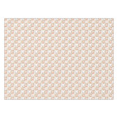 かわいいリトル赤面ピンククリームカボチャ秋テーマ テーブルクロス (正面(横))