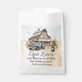 かわいいリトル農家2nd誕生日パーティーありがとう フェイバーバッグ (正面)