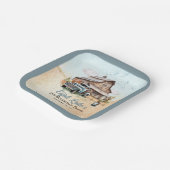 かわいいリトル農家3歳の誕生日パーティー ペーパープレート (傾斜あり)