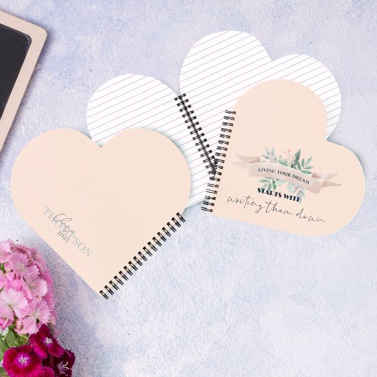 かわいいリビングあなたの夢の引用文思い出を記念 ノートブック