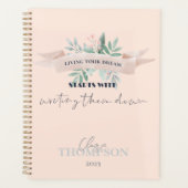 かわいいリビングあなたの夢の引用文思い出を記念 プランナー手帳 (正面)