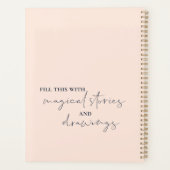 かわいいリビングあなたの夢の引用文思い出を記念 プランナー手帳 (裏面)