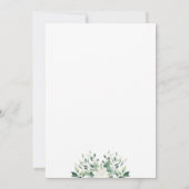 かわいいリボンのついたヒナのいるガチョウのベビーシャワー招待状 招待状 (裏面)