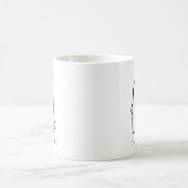 かわいいリボンのハロウィンガイコツ コーヒーマグカップ (中央)