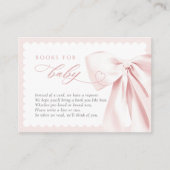 かわいいリボンの本 赤ちゃんのために エンクロージャーカード (正面)