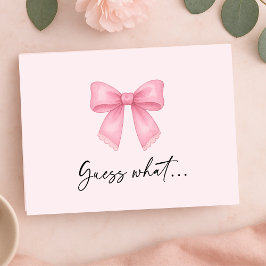 かわいいリボンサプライズホリデーバケーションリビールカード シーズンカード