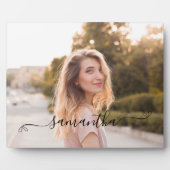 かわいいリボンシグネチャー名前写真 フォトプラーク (正面)