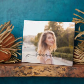 かわいいリボンシグネチャー名前写真 フォトプラーク (側面)