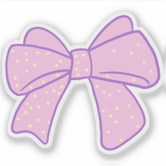 かわいいリボン シール (正面)