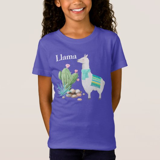 かわいいリャマ Tシャツ (正面)