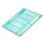 かわいいリリーパッドウィークリープランナー月曜日から金曜日 ノートパッド (アングル)