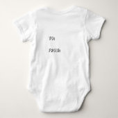 かわいいリンゴさくらんぼレッドフルーツおもしろいキッチンアニメ ベビーボディスーツ (裏面)