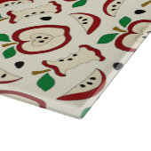 かわいいリンゴのガラス切り板 カッティングボード (角)