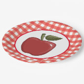 かわいいリンゴのフルーツパーティー ペーパープレート (アングル)