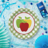 かわいいリンゴのフルーツパーティー ペーパープレート (パーティー)