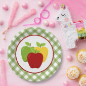 かわいいリンゴのフルーツパーティー ペーパープレート (パーティー)