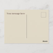 かわいいリンゴのベンダーのフルーツ愛好家の果樹果肉を追加文字 ポストカード (裏面)