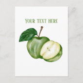 かわいいリンゴの売り手 カスタマイズ可能 ポストカード (正面)