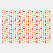 かわいいリンゴ引用文 ラッピングペーパーシート (正面2)