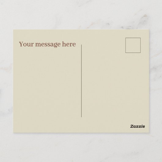 かわいいリンゴ愛好家のベンダーのフルーツ追加メッセージ ポストカード (裏面)