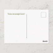 かわいいリンゴ愛好家の追加文字 ポストカード (裏面)