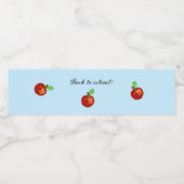 かわいいリンゴ新学期 ペットボトルラベル (シングルラベル)