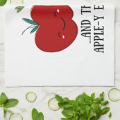 かわいいリンゴ キッチンタオル (折り畳み)