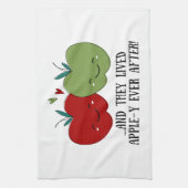 かわいいリンゴ キッチンタオル (縦)