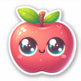 かわいいリンゴ シール