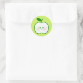 かわいいリンゴ ラウンドシール (バッグ)