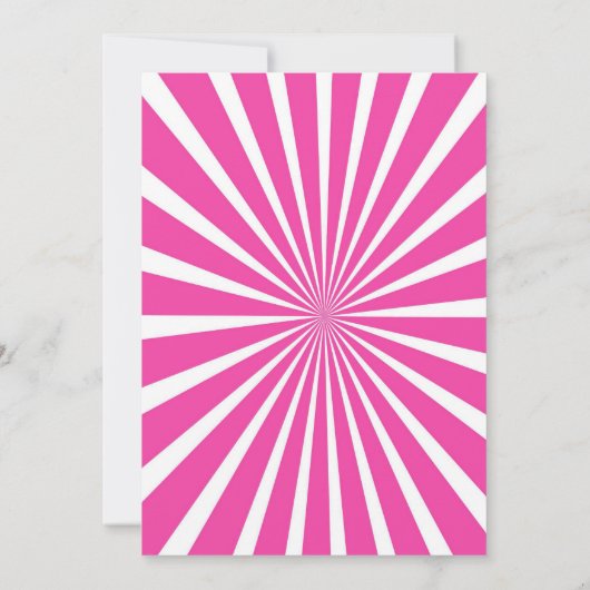 かわいいルアウ（ハワイ式宴会）誕生日パーティー招待状 招待状 (裏面)