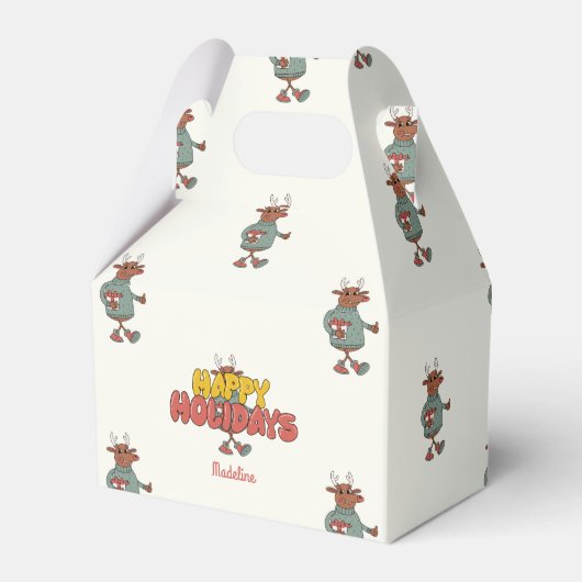 かわいいルドルフのクリスマスホリデー フェイバーボックス (正面サイド)