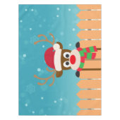 かわいいルドルフ赤い鼻トナカイ |テーブルクロス テーブルクロス (正面)