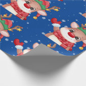 かわいいルドルフ赤い鼻トナカイ ラッピングペーパー (角)