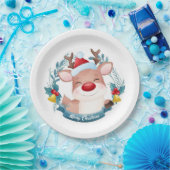 かわいいルドルフ ペーパープレート (パーティー)