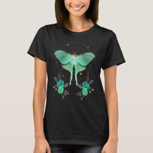 かわいいルナモス美しい蝶の昆虫をテーマにした Tシャツ