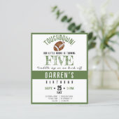 かわいいルーキーサッカーバジェット誕生日招待状 (スタンド正面)