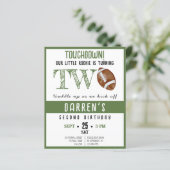 かわいいルーキーサッカーバジェット2nd誕生日招待状 (スタンド正面)