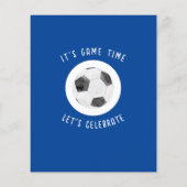 かわいいルーキーサッカー予算第2期招待状 (裏面)