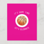 かわいいルーキーバスケットボールバジェットガール2nd誕生日 (裏面)