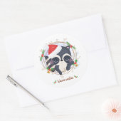 かわいいルーンの暖かい願いレタリング ラウンドシール (封筒)