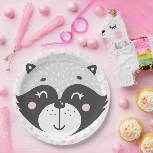 かわいいルーン – 子供の誕生日/ベビーシャワー ペーパープレート (パーティー)