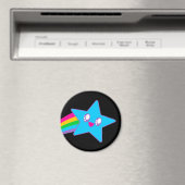 かわいいレイブネオンスターレインボー マグネット (インサイチュ (食洗機))