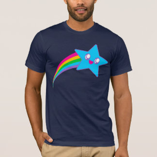 かわいいレイブネオンスターレインボー Tシャツ