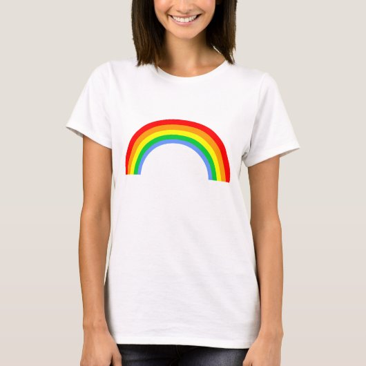 かわいいレイブレインボー Tシャツ (正面)