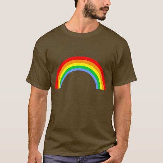 かわいいレイブ レインボー Tシャツ (正面)